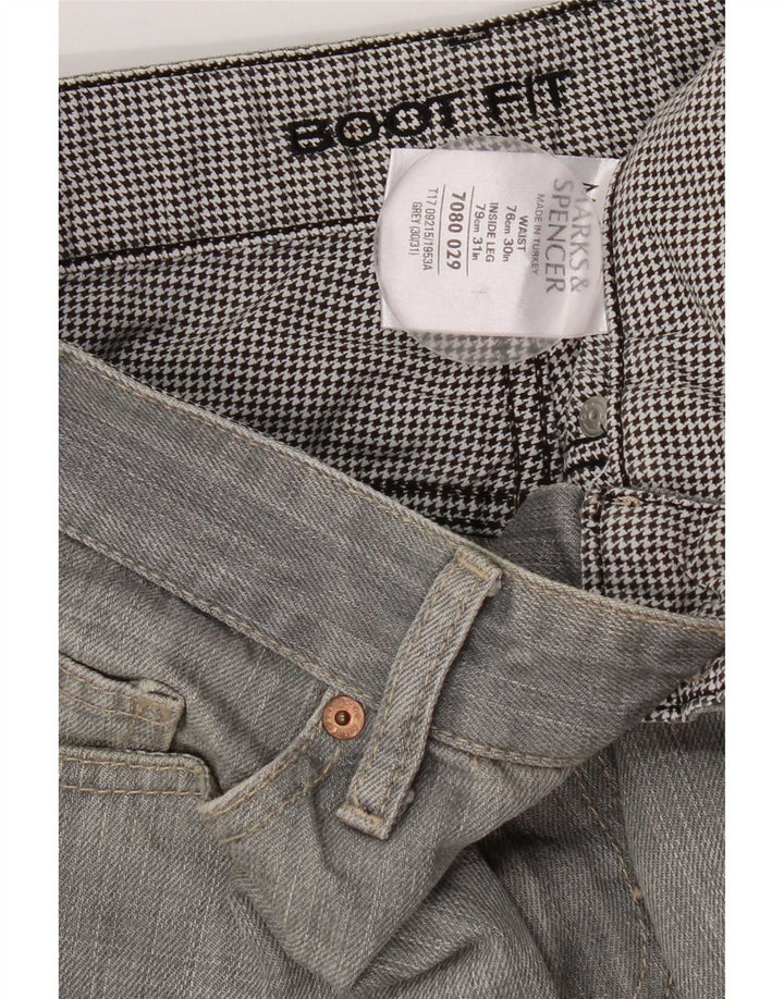 Marks & Spencer muške traperice bootcut W30 L26 sive, pamučne