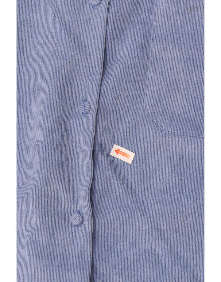 Zara Womens Overshirt Oversized skjorte UK 14 Medium Blue Polyester