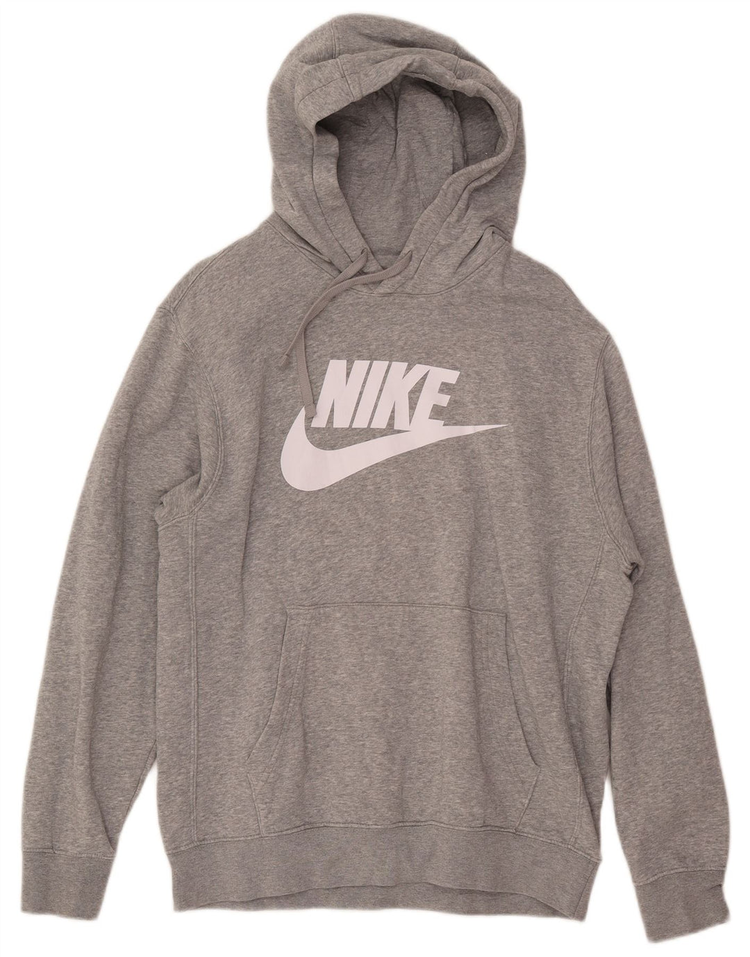 Nike Herren-Kapuzenpullover mit Grafik, mittelgraue Baumwolle