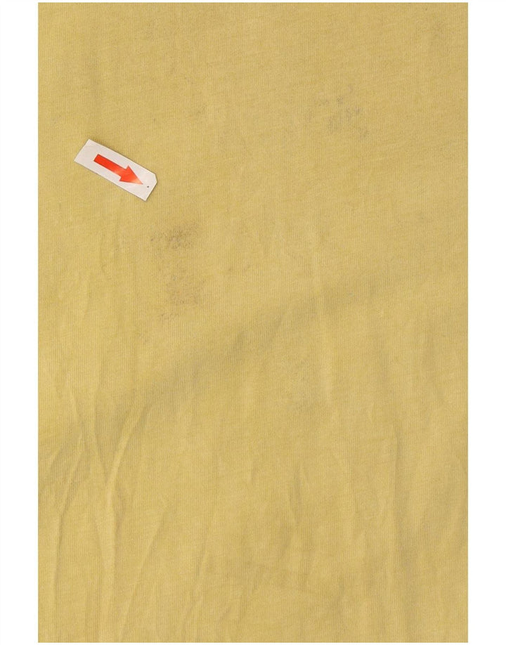 Volcom Mens Graphic T-Shirt Top Medium Yellow Cotton