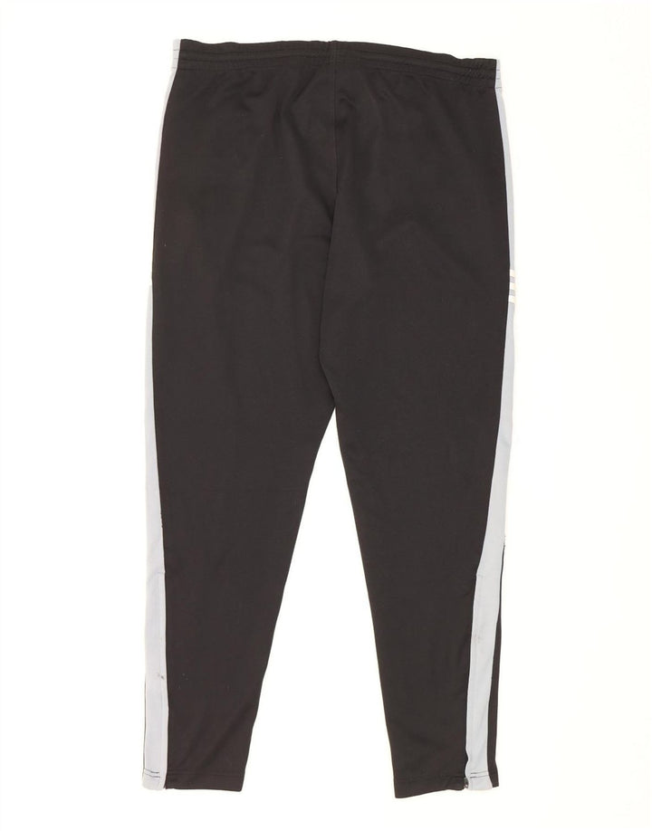 Adidas Mens Tracksuit Trousers UK 40/42 Medium  Black Colourblock Polyester
