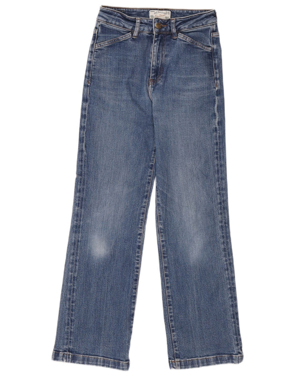 Fat Face Dame Straight Jeans UK 8 Small W26 L28 Blue Cotton