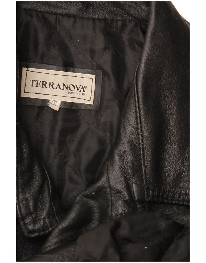 Giacca in pelle da donna Terranova UK 20 2XL Nera