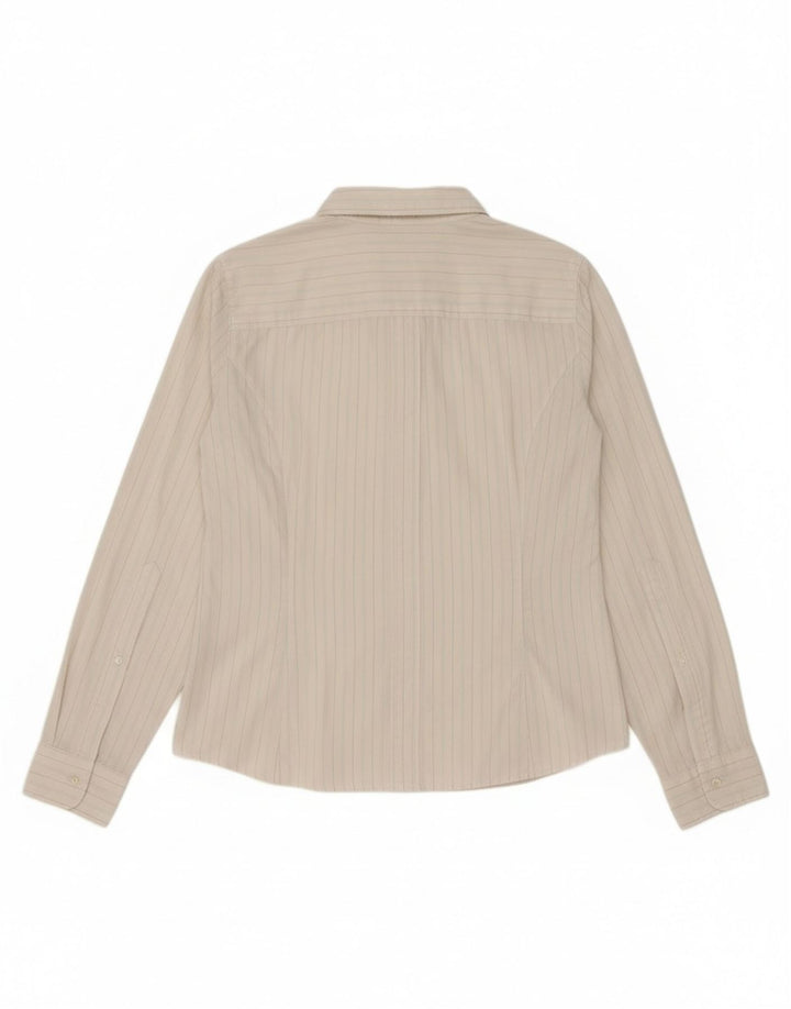 Gas Womens Shirt UK 16 Large White Striped