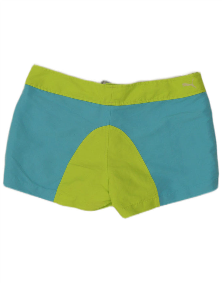 Pantaloncini da bagno da donna PUMA UK 12 Poliestere color block blu medio