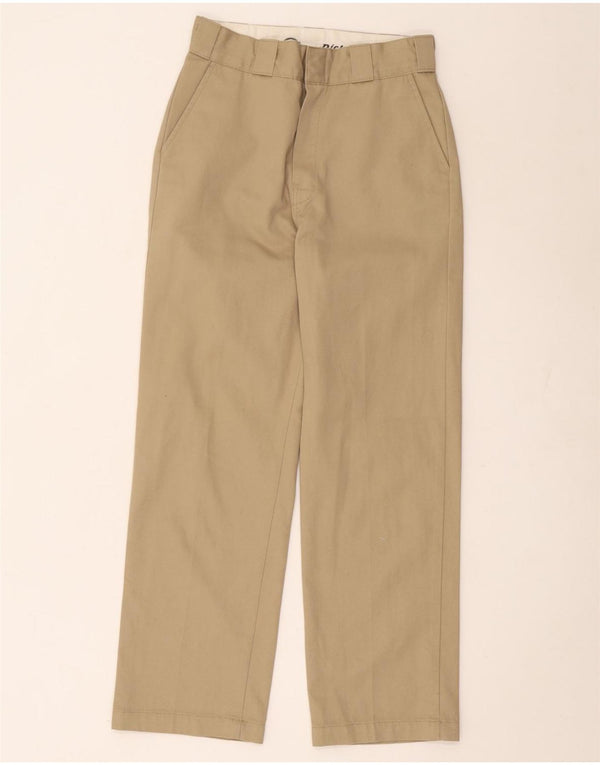 Женские прямые брюки чинос Dickies W26 L27 бежевого цвета из полиэстера