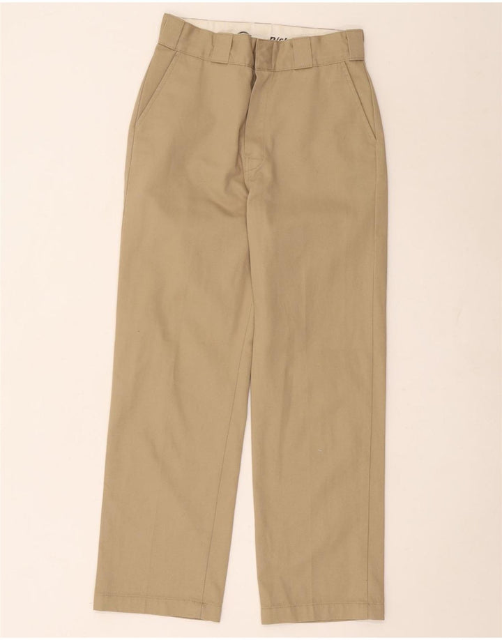Dickies Womens Straight Chino Trousers W26 L27 Beige Polyester