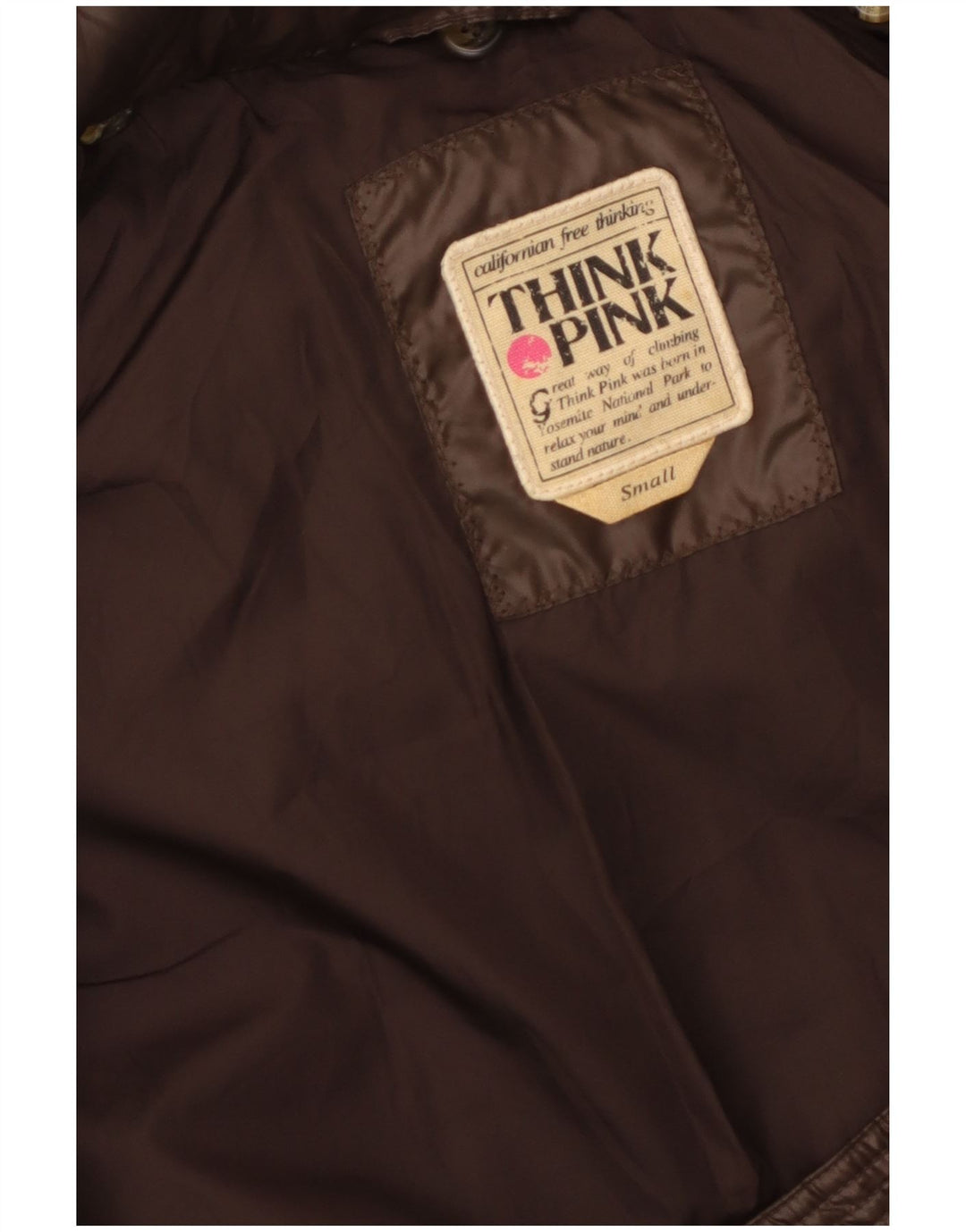 Think Pink Wattierter Damenmantel mit Kapuze, UK 10, Größe S, Braun