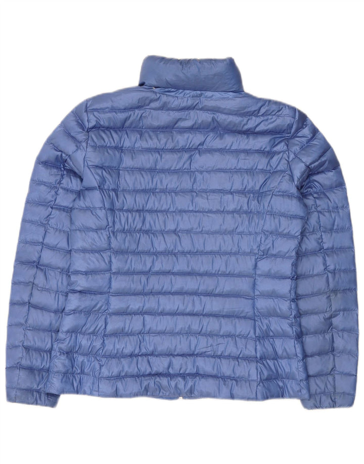 Massimo Dutti Veste matelassée pour femme UK 12 Bleu moyen Polyester