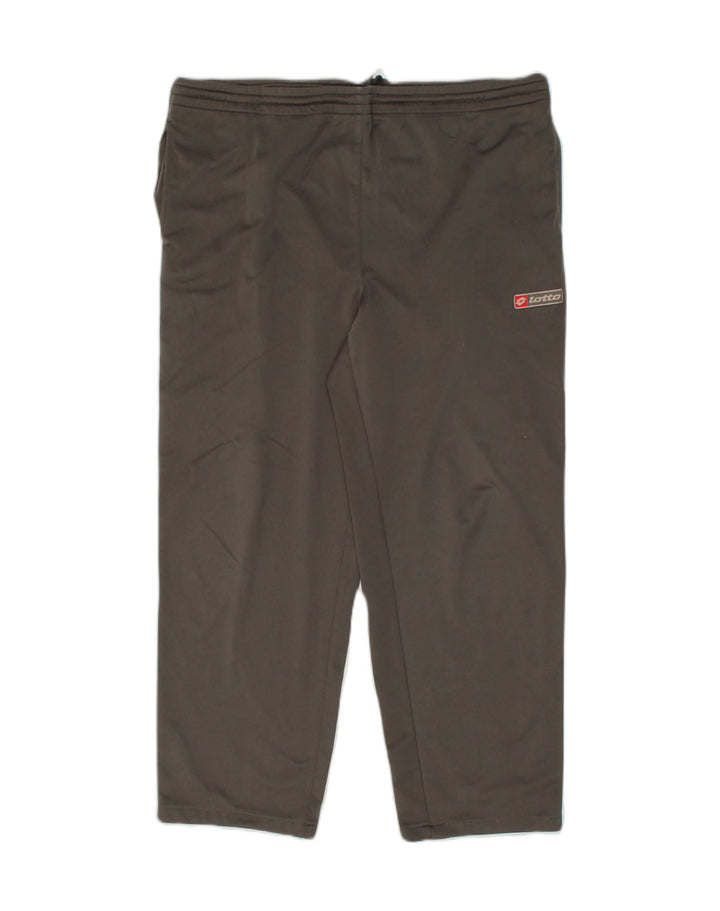 LOTTO Mens Tracksuit Trousers UK 42/44 Large Black Polyester | Vintage Lotto | Thrift | Second-Hand Lotto | Used Clothing | Messina Hembry 