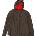 JACK WOLFSKIN Womens Hooded Rain Jacket UK 16 Large Grey Polyamide Vintage Jack Wolfskin and Second-Hand Jack Wolfskin from Messina Hembry 