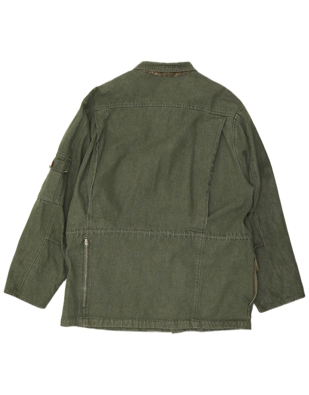 Rascher Mens Utility Jacket EU 56 3XL Green Cotton