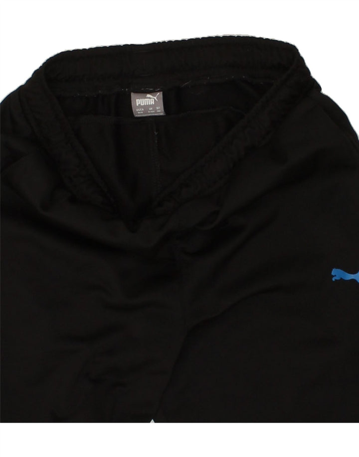 PUMA Boys Tracksuit Trousers 11-12 Years Black Polyester Vintage Puma and Second-Hand Puma from Messina Hembry 
