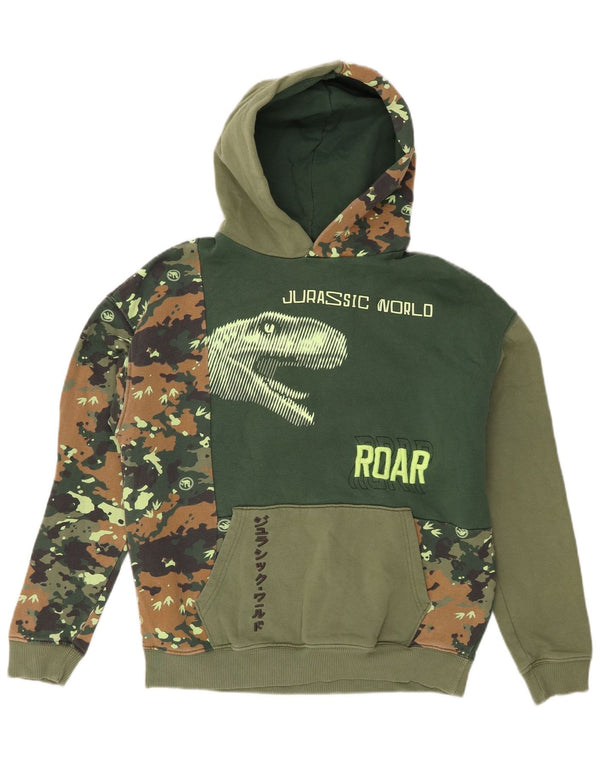 Marks & Spencer Boys Jurassic World Hoodie Jumper 13-14 Years Green