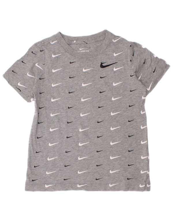 Nike Boys Graphic T-Shirt Top 6-7 Years XS Grey Cotton