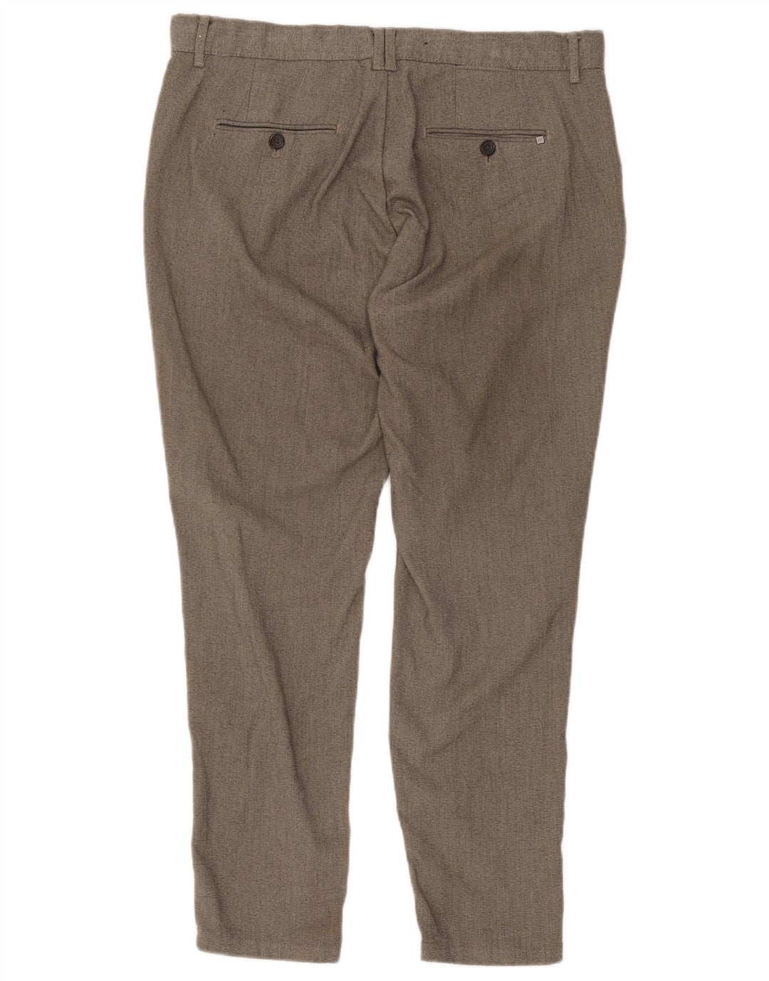 Pantaloni chino slim da uomo Zara EU 44 Large W34 L28 poliestere grigio