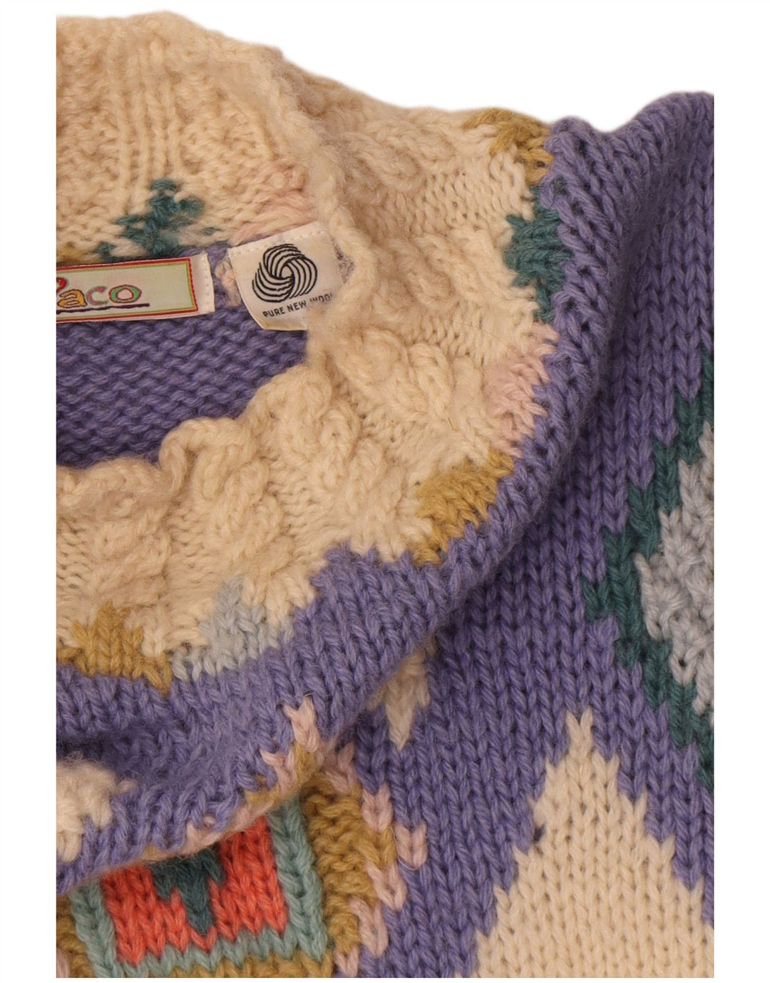 Paco Womens Longline Turtle Neck Jumper Sweater UK 10 Small Multicoloured N