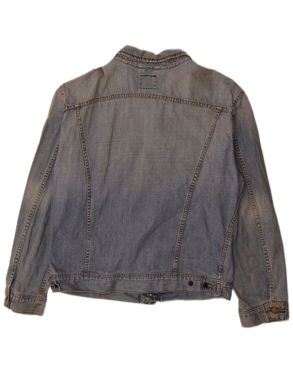 Lee Herren Jeansjacke UK 44 2XL Blaue Baumwolle
