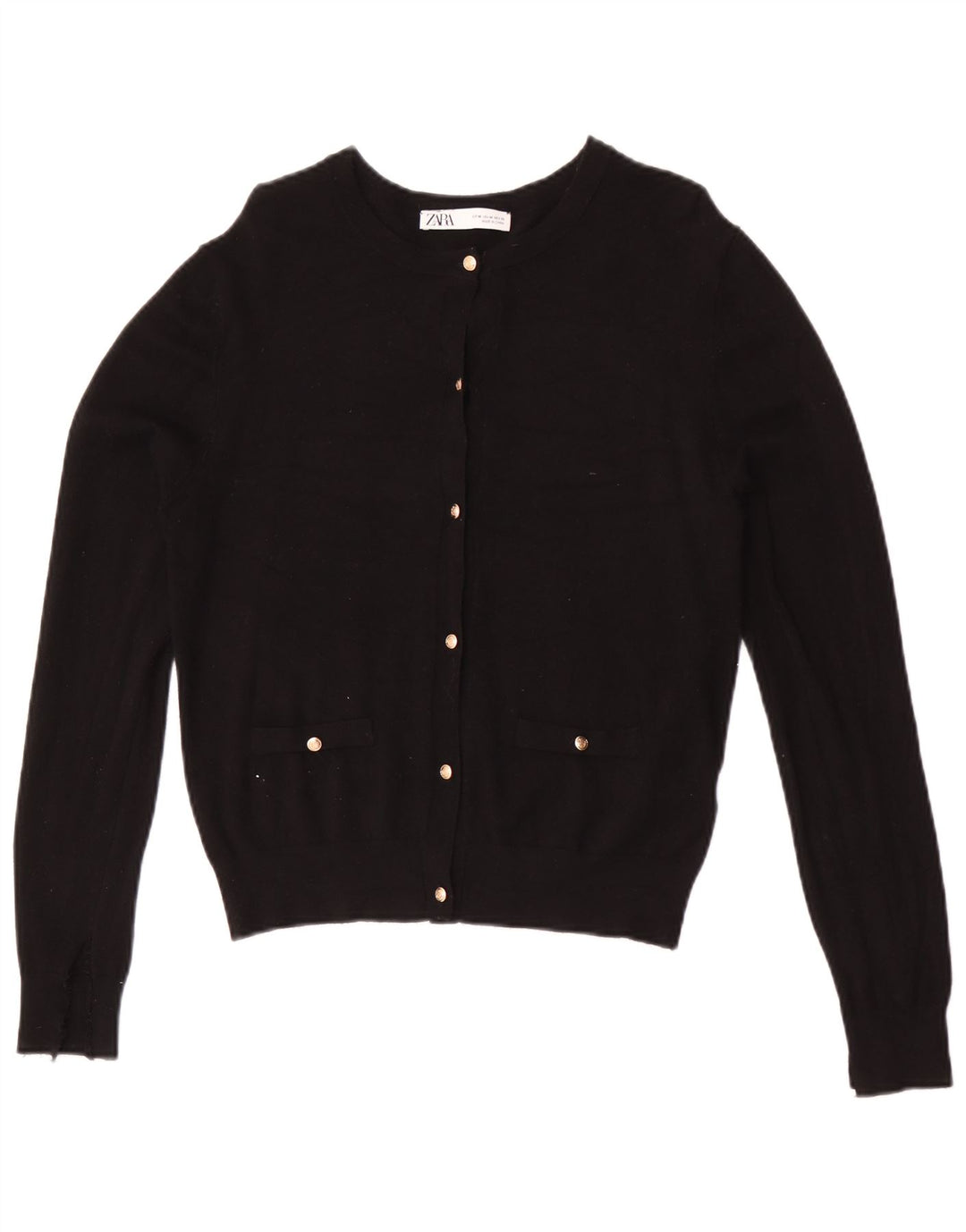 Maglione cardigan da donna Zara UK 12 medio nero