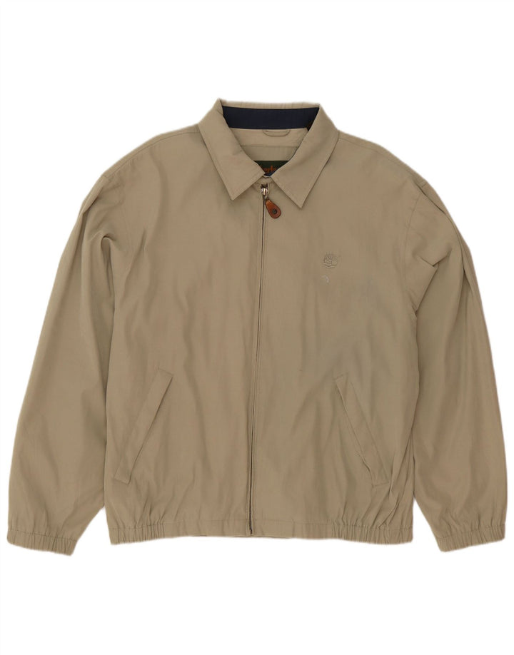 Timberland Veste Bomber Homme UK 38 Polyester Beige Moyen
