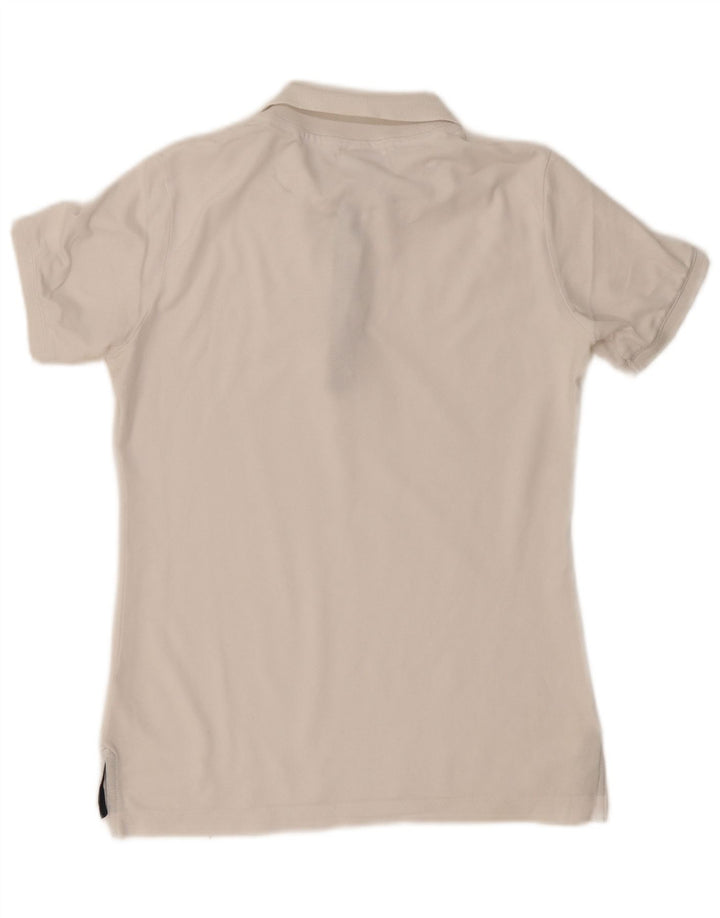 Champion Womens Polo Shirt UK 12 Medium White