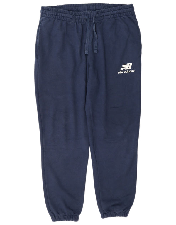 Męskie spodnie dresowe New Balance, duże, granatowe