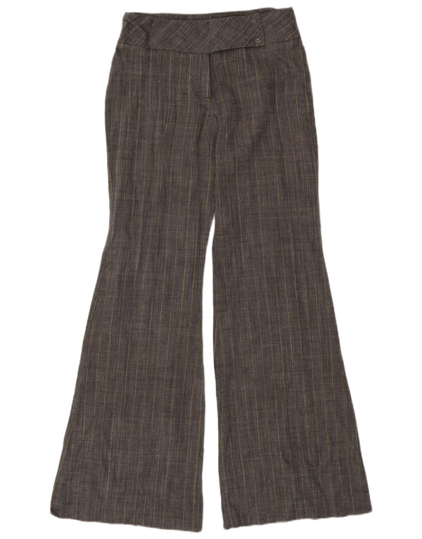 Женские брюки-клеш Mango UK 8 Small W28 L33 Серый Ramie