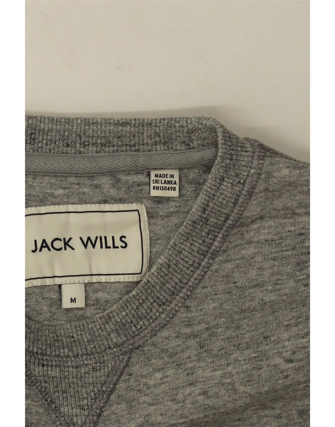 Мужской свитшот Jack Wills, хлопковый джемпер среднего серого цвета в крапинку