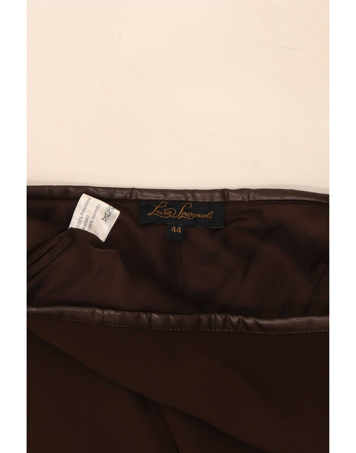 Luisa Spagnoli Jupe Longue Femme IT 44 Moyen W30 Marron Polyester