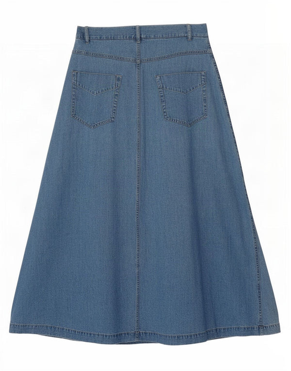 Далее Женская джинсовая юбка Petite UK 12 Medium W28 Синяя хлопковая