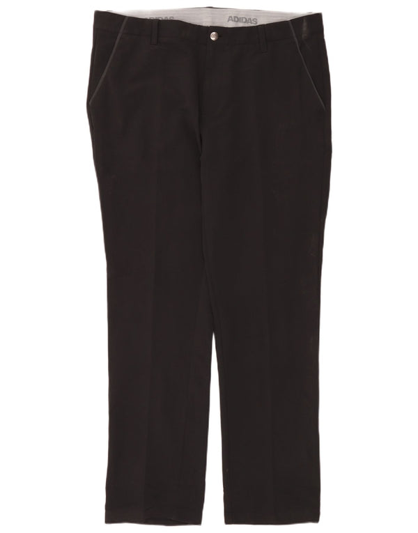 Pantaloni chino dritti da uomo Adidas W36 L32 poliestere nero