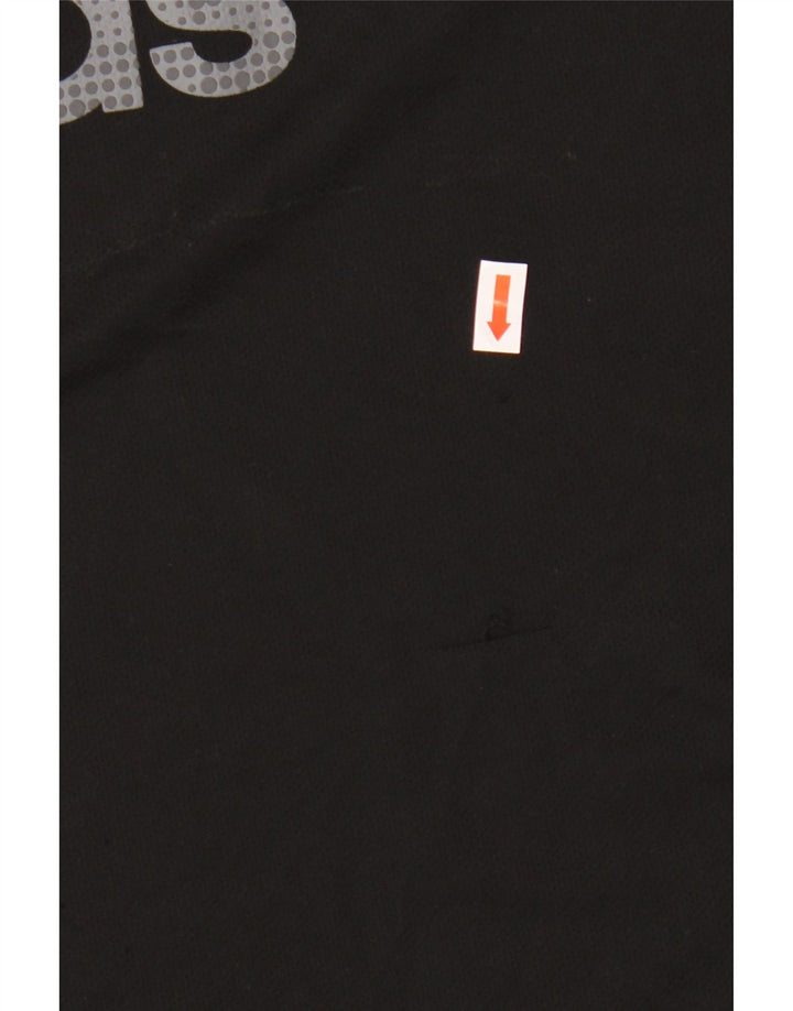 Adidas Herren Climalite Graphic T-Shirt Top Large Schwarz Polyester