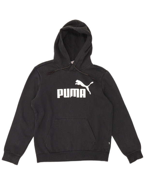 Puma Grafisk hættetrøje til mænd XS Sort bomuld