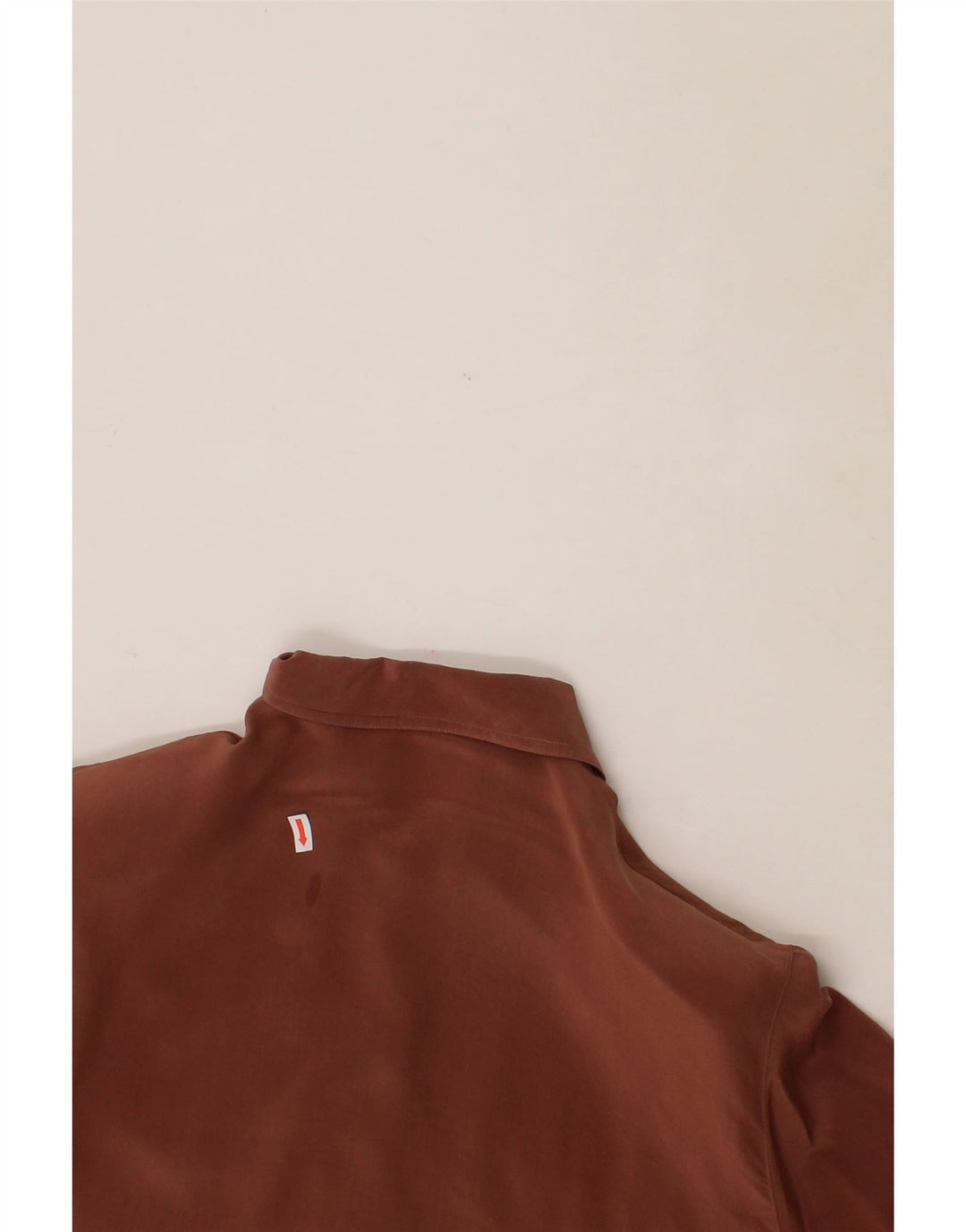 VINTAGE Womens Short Sleeve Shirt Blouse EU 38 Medium Brown Vintage Vintage and Second-Hand Vintage from Messina Hembry 