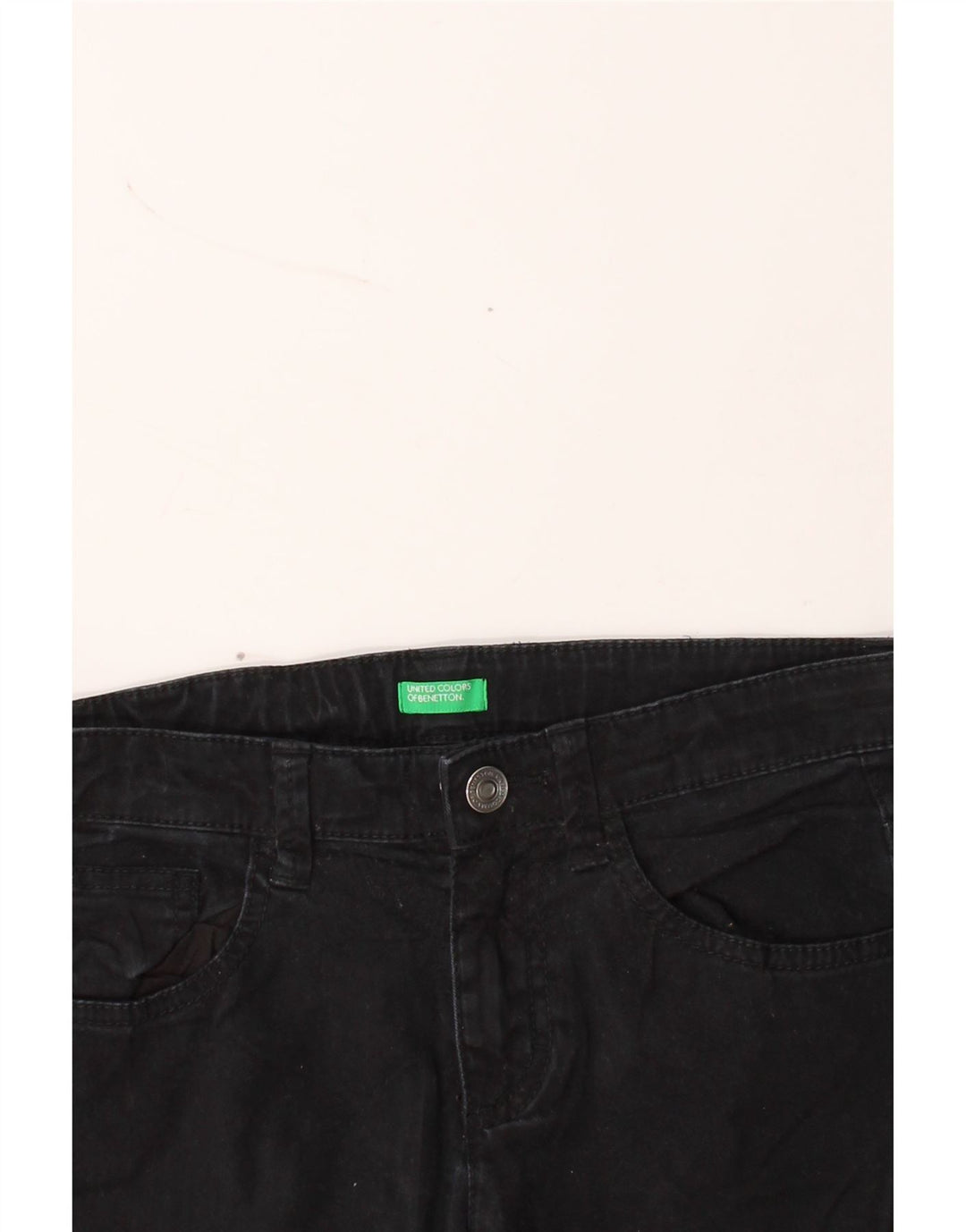 BENETTON Boys Slim Jeans 11-12 Years W26 L25 Black Vintage Benetton and Second-Hand Benetton from Messina Hembry 