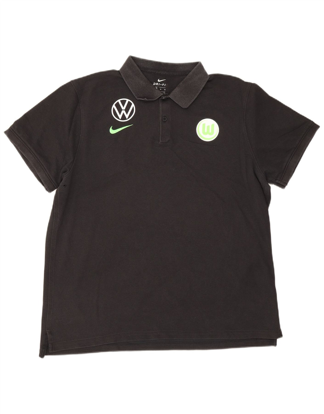 Nike grafisk poloshirt til mænd XL sort bomuld