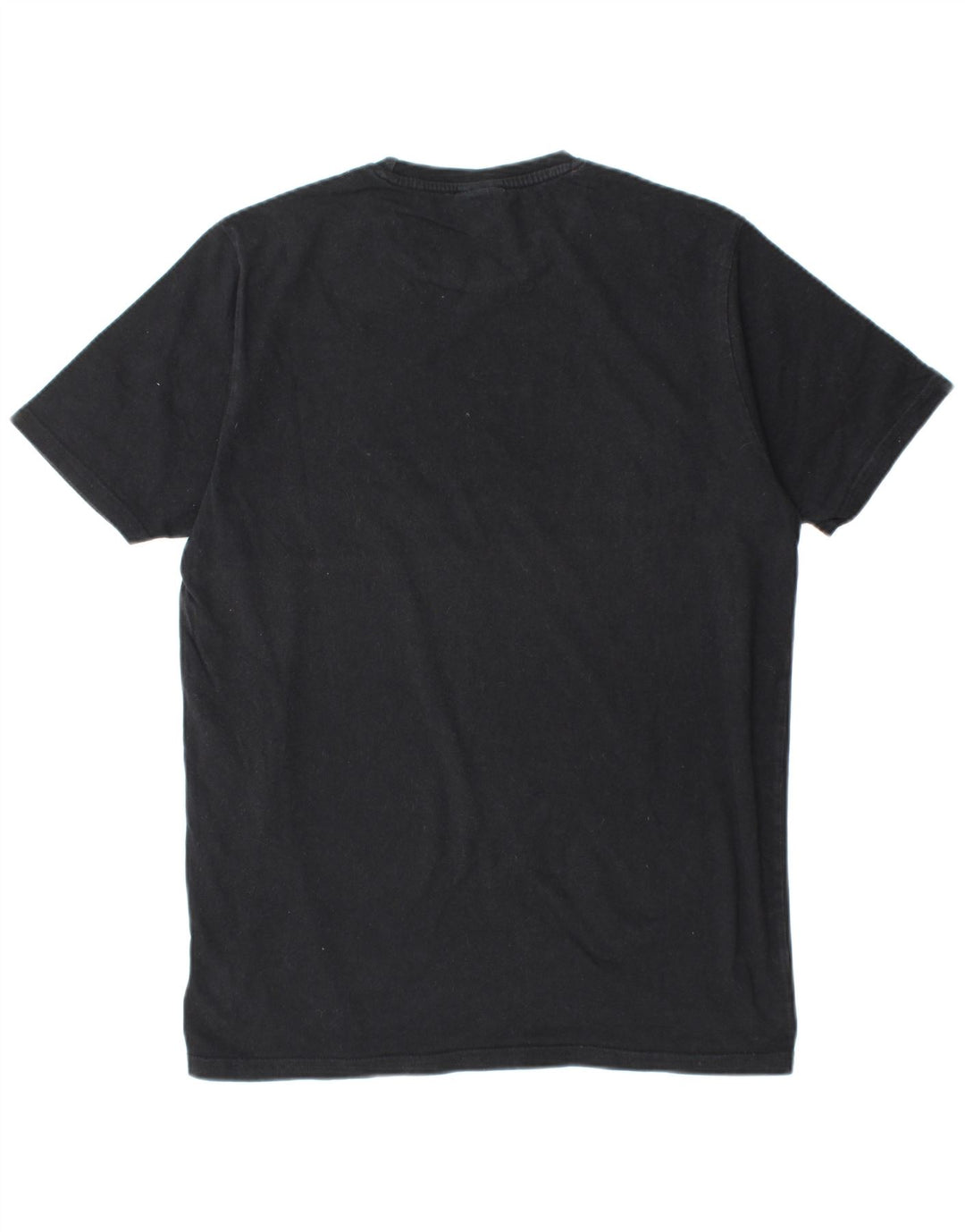 ELLESSE Mens Graphic T-Shirt Top Medium Black Cotton