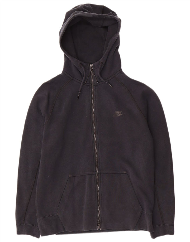 Nike Sweat à capuche zippé pour homme en coton noir moyen