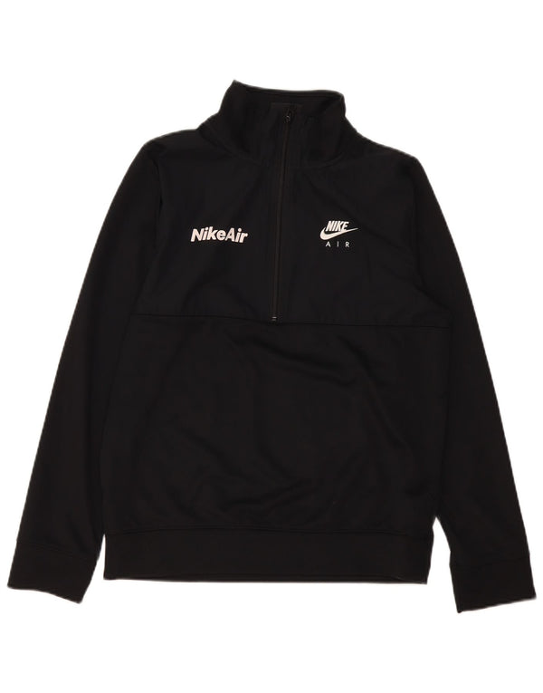 Nike Jungen Standard-Sweatshirt mit Reißverschluss, 13–14 Jahre, XL, Schwarz