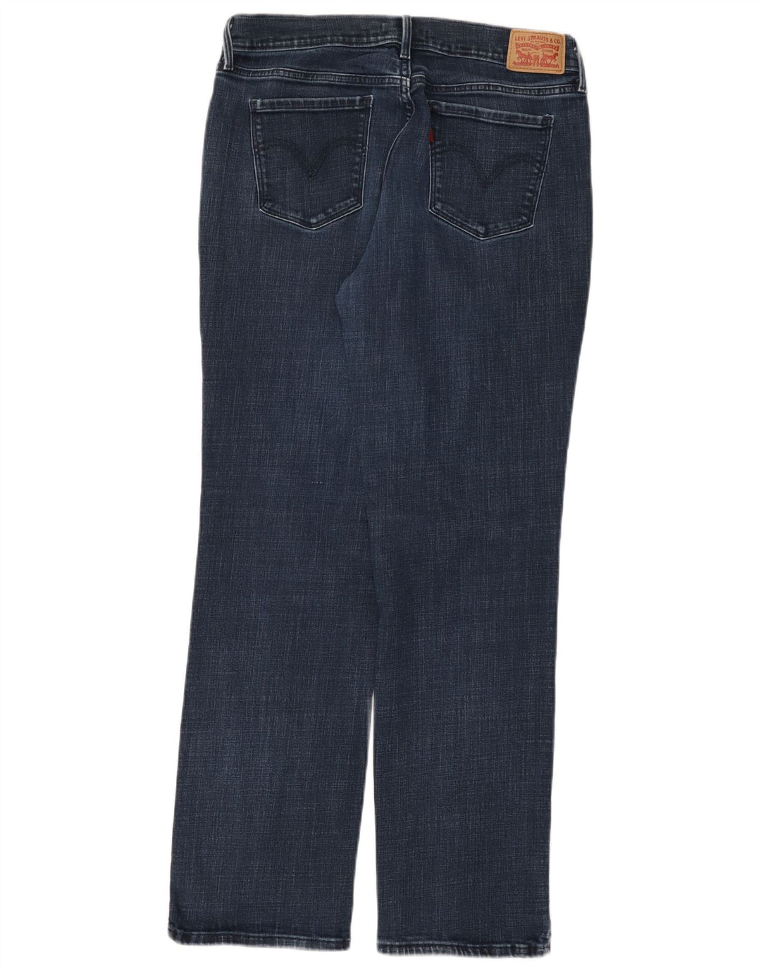 Levi's Dame 505 Straight Jeans W31 L32 Marineblå Bomuld