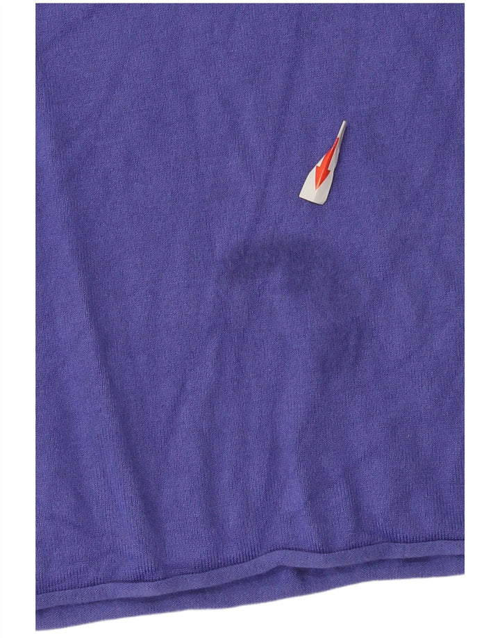 Zara Womens Top Long Sleeve UK 8 Small Purple Viscose