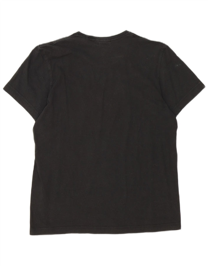 Adidas Mens Graphic T-Shirt Top Medium Black Cotton