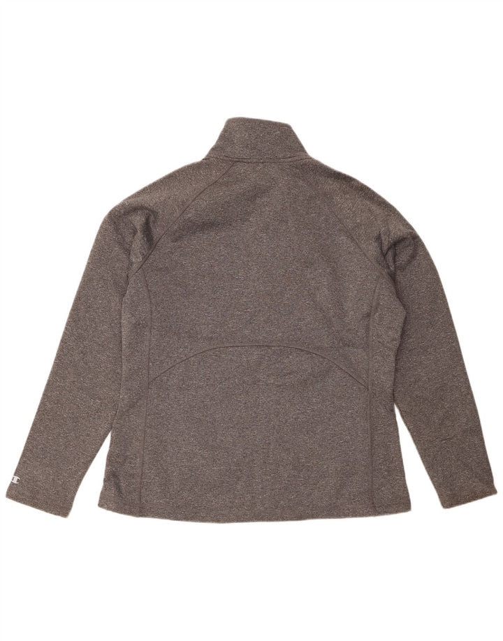 Γυναικεία αθλητική φόρμα Champion Top Jacket UK 16 Large Grey Flecked Polyester