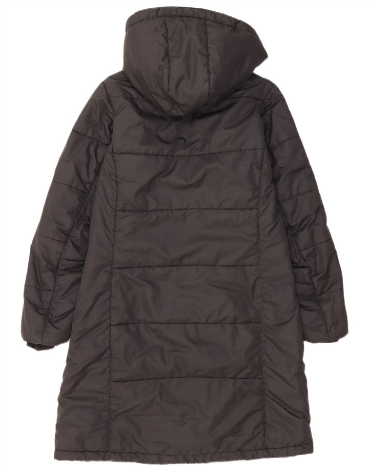 Jack Wolfskin Womens Hooded Padded Coat UK 10 Small Black Polyester