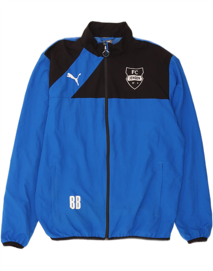 PUMA Mens FC Jengen Tracksuit Top Jacket Large Blue Colourblock Polyester Vintage Puma and Second-Hand Puma from Messina Hembry 