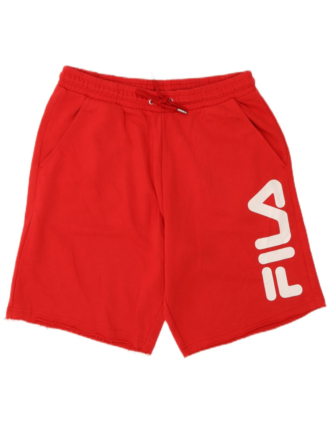Fila Mens Graphic Sport Shorts Medium  Red Cotton
