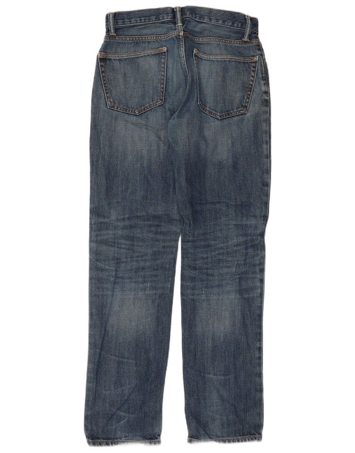 Gap Dame Distressed Straight Jeans W28 L32 Blå Bomuld