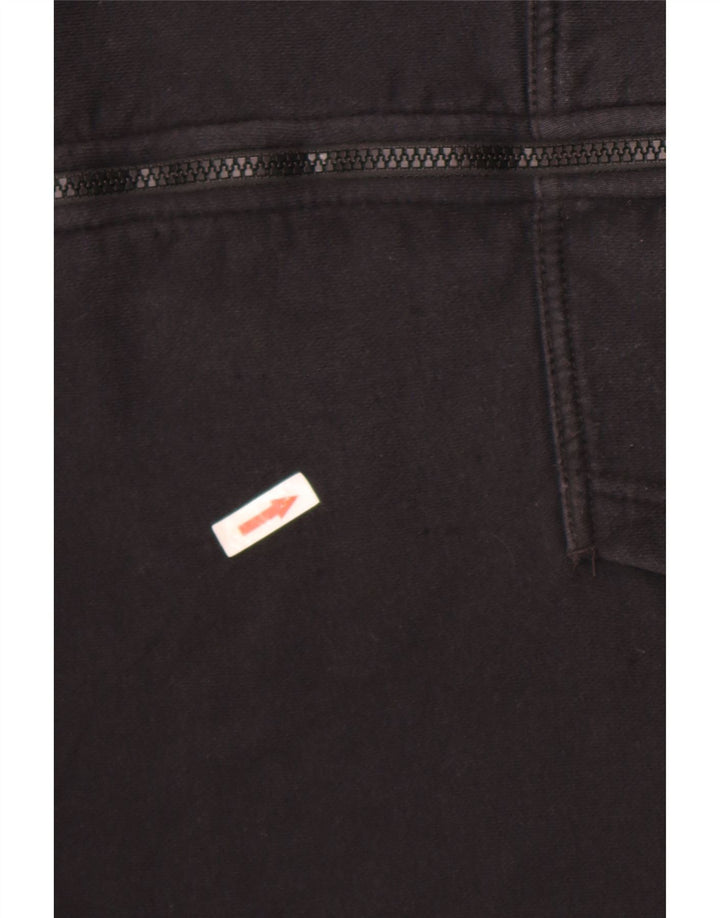 Pulover Nike pentru bărbați, cu fermoar, bumbac mediu negru