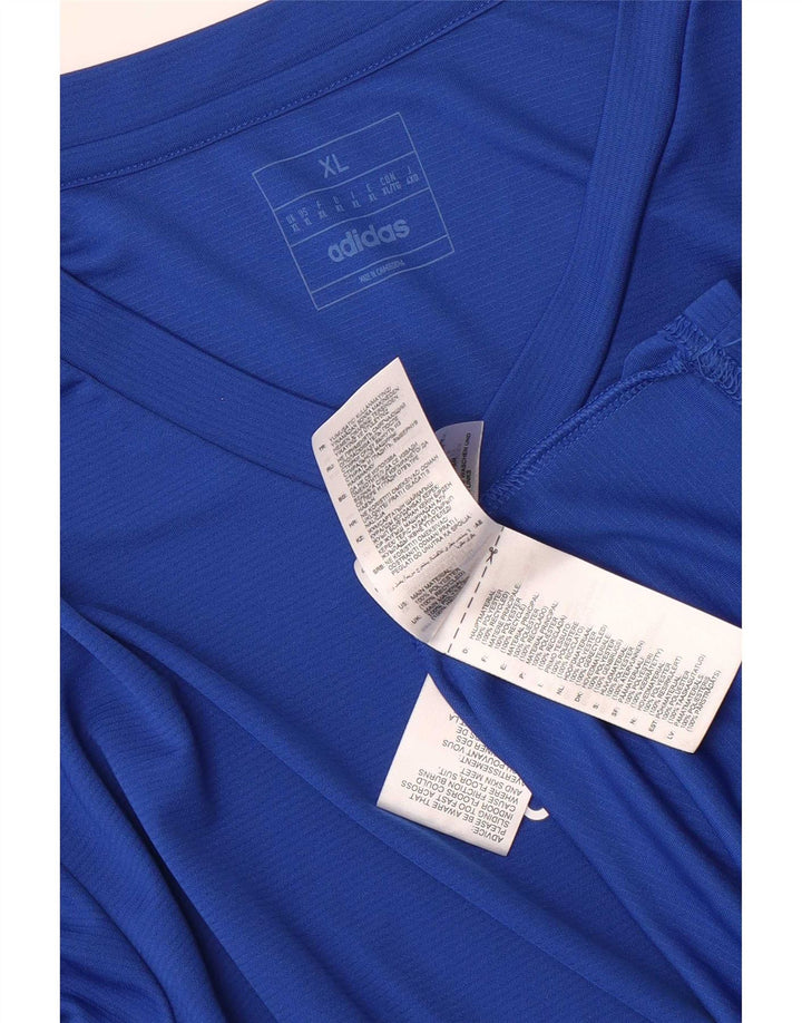 Adidas Mens Aeroready Top Long Sleeve XL Blue Polyester