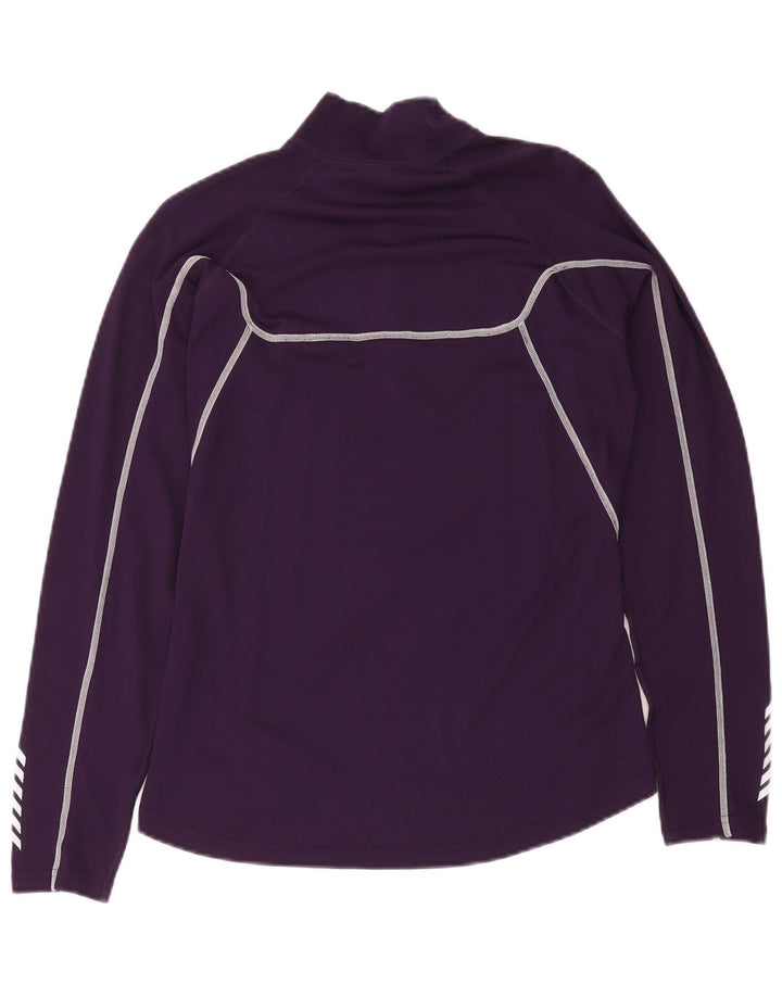 Helly Hansen Womens Zip Neck Pullover Tracksuit Top UK 18 XL Lilla